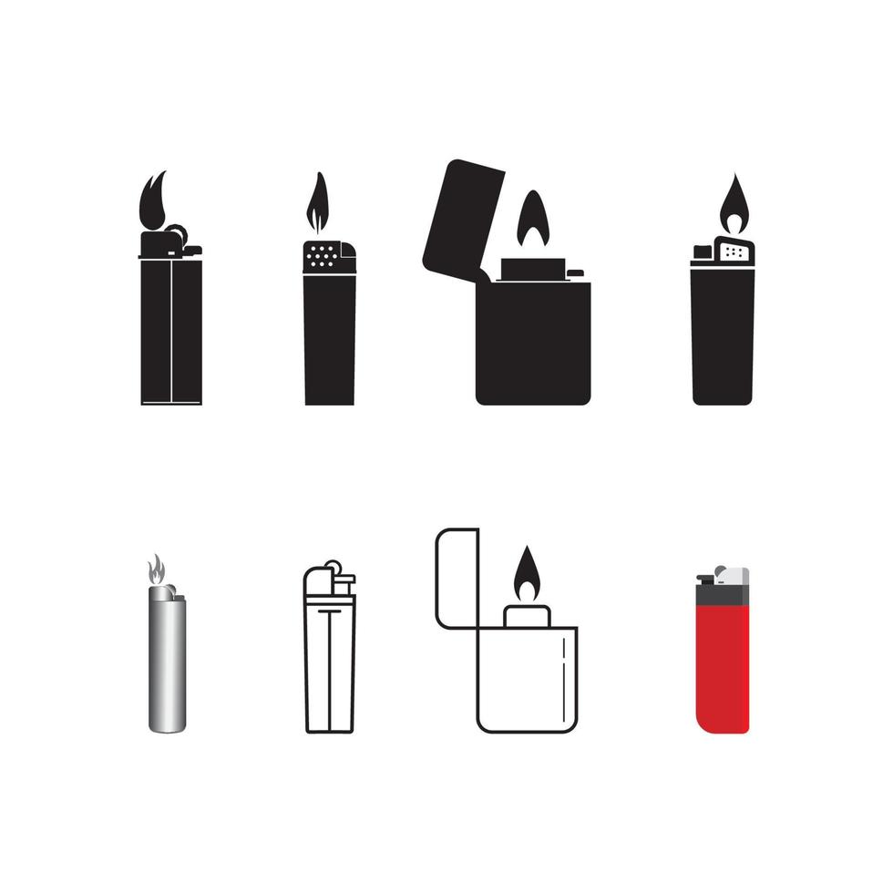 Gas Lighter icon vector