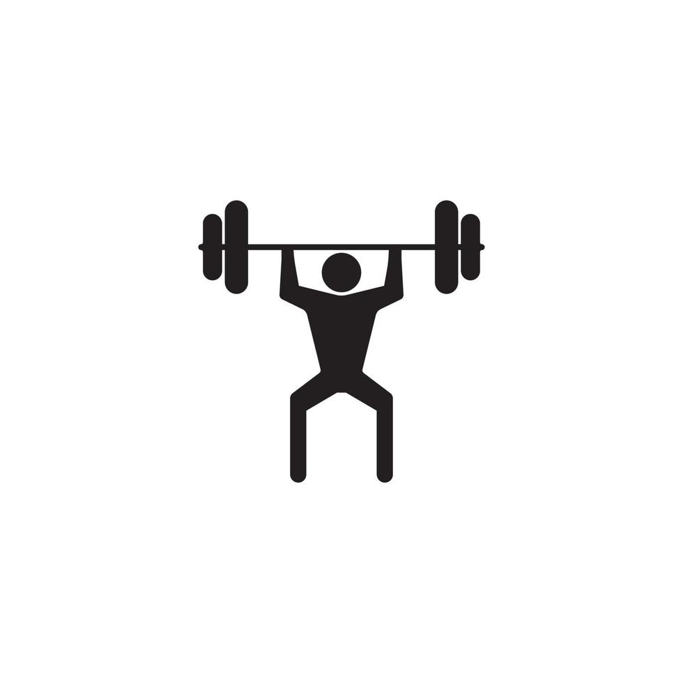 lifting weights icon vector illustration design template