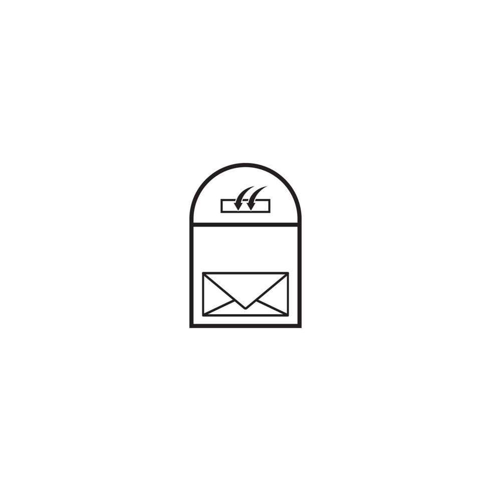 Mail box icon vector illustration design template