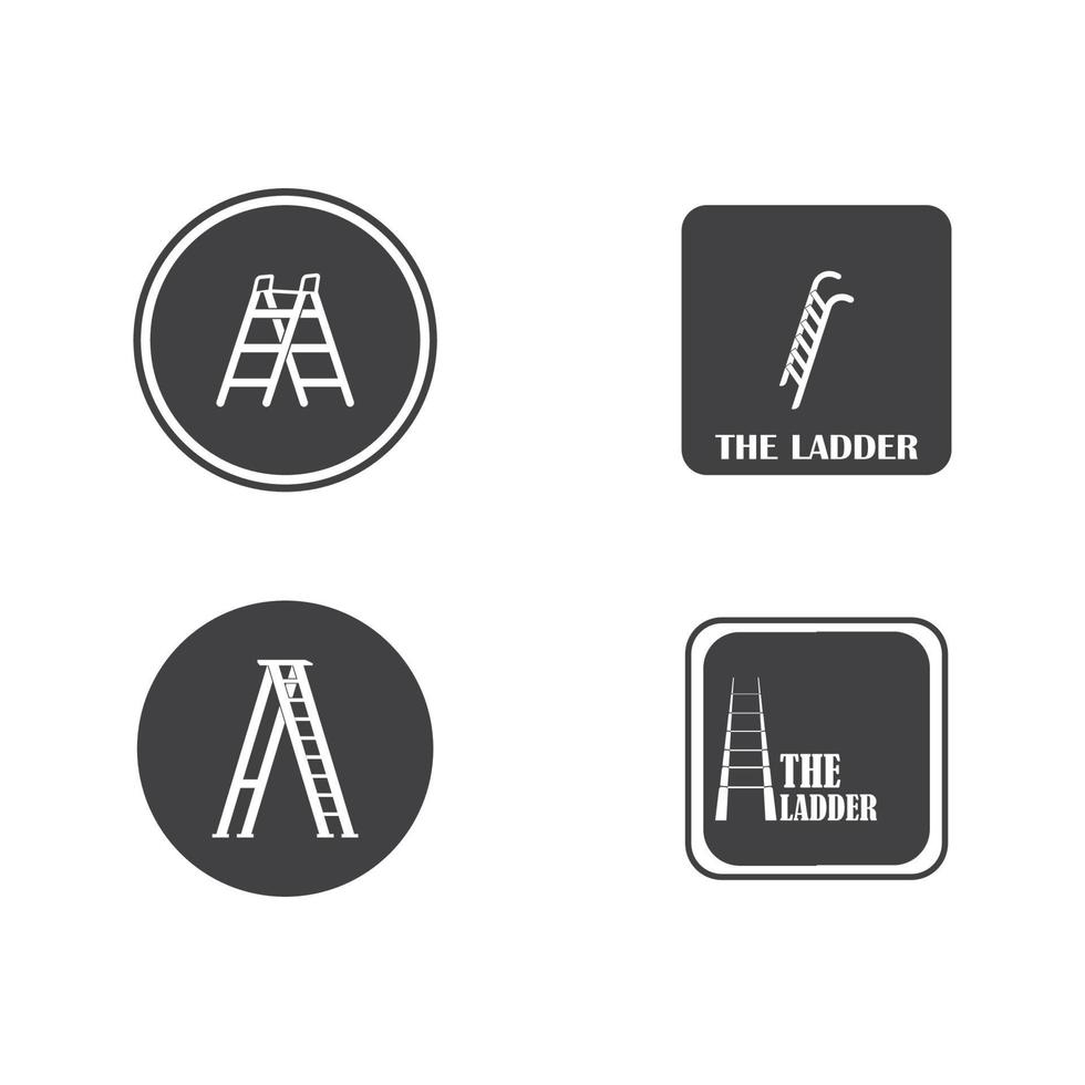 Ladder logo vector illustration design template