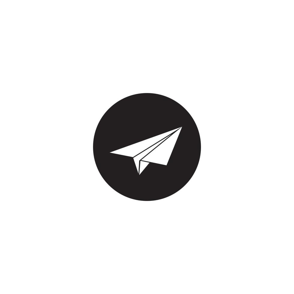 Paper plane icon vector illustration design template
