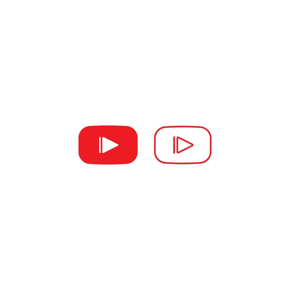 Play button icon vector