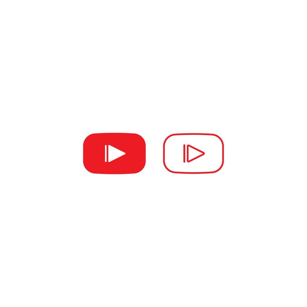 Play button icon vector