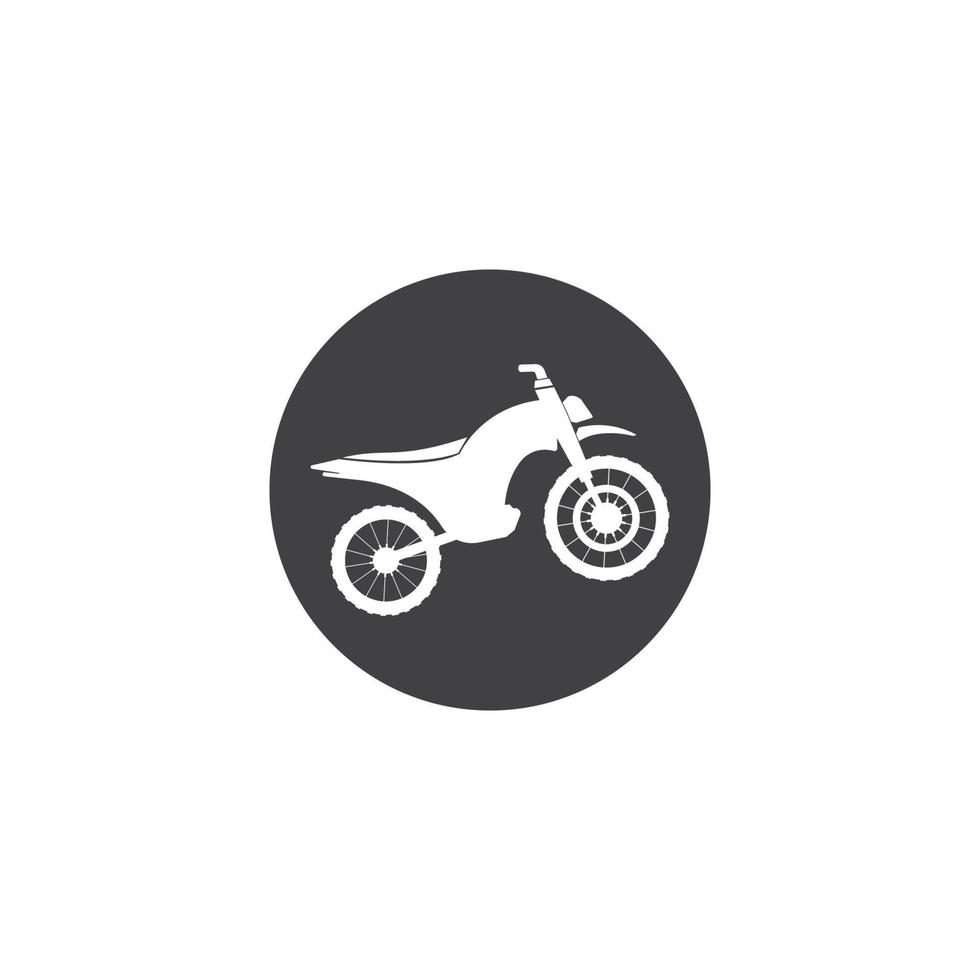 diseño de plantilla de ilustración de vector de icono de motocicleta.