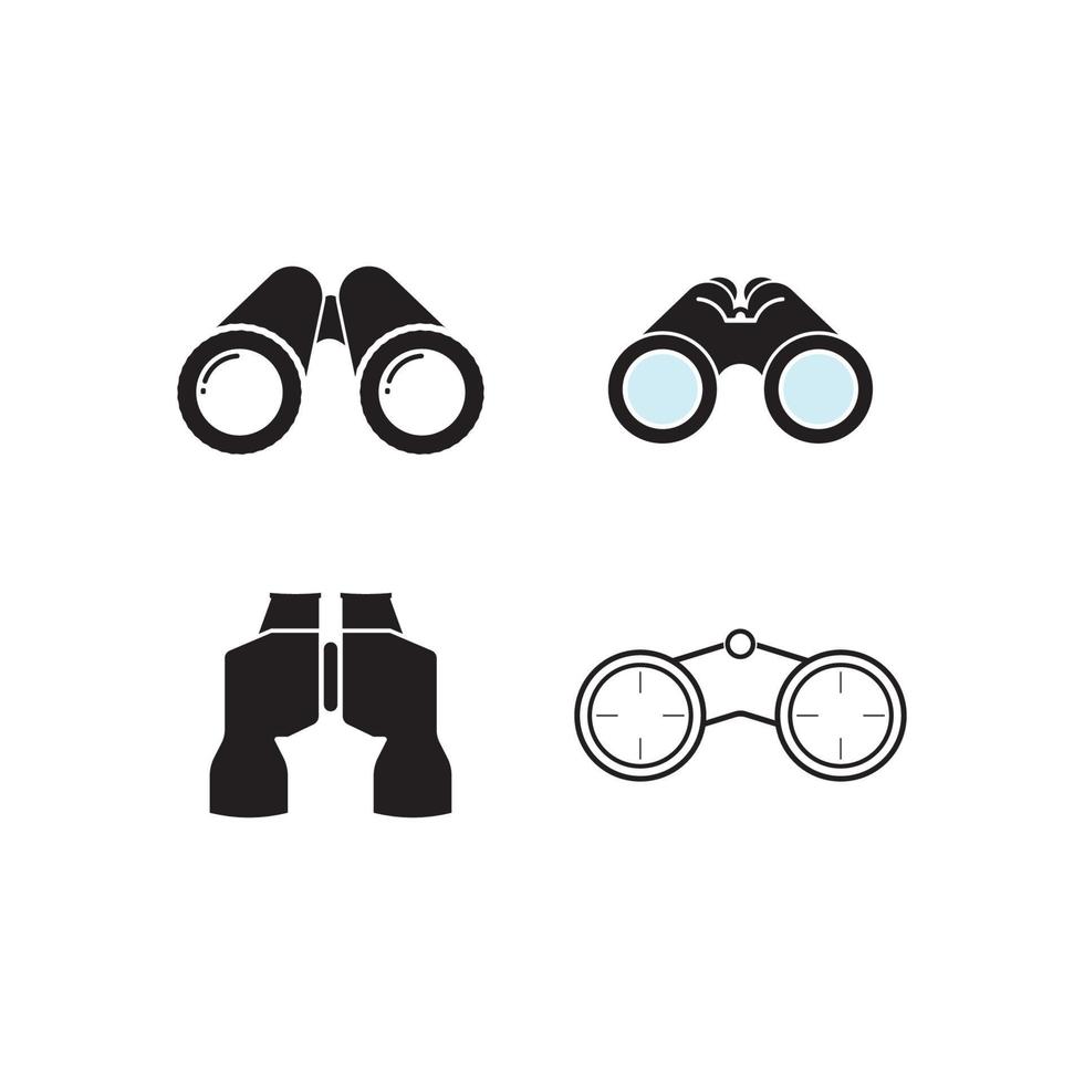 Binoculars icon vector illustration design template