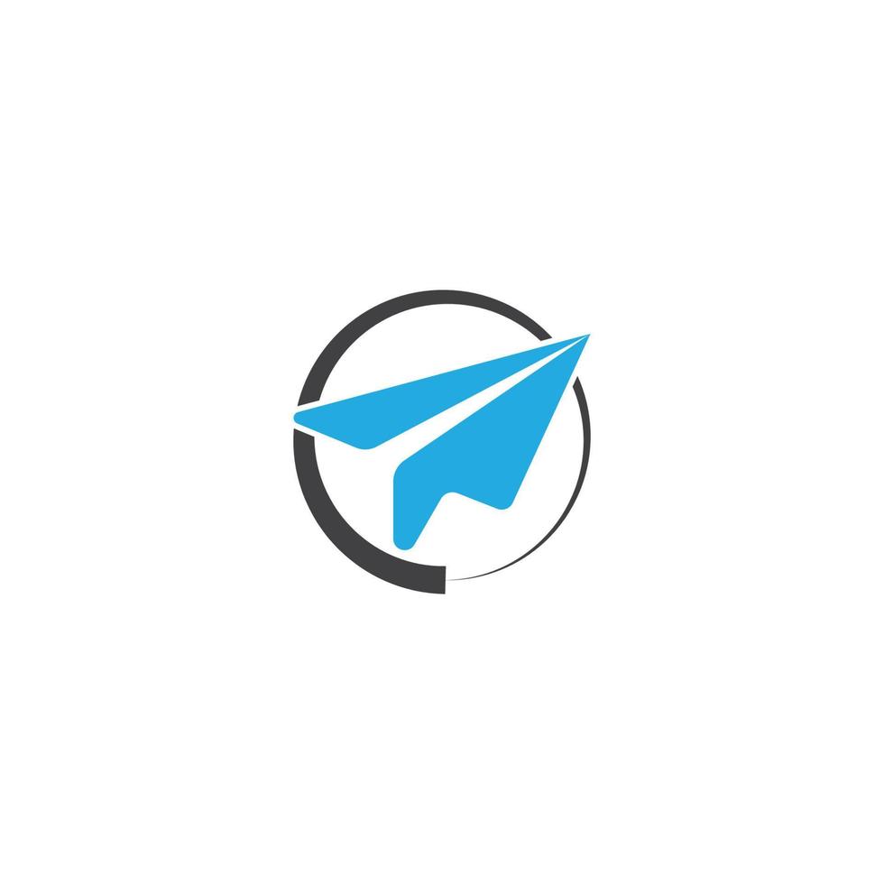 Paper plane icon vector illustration design template