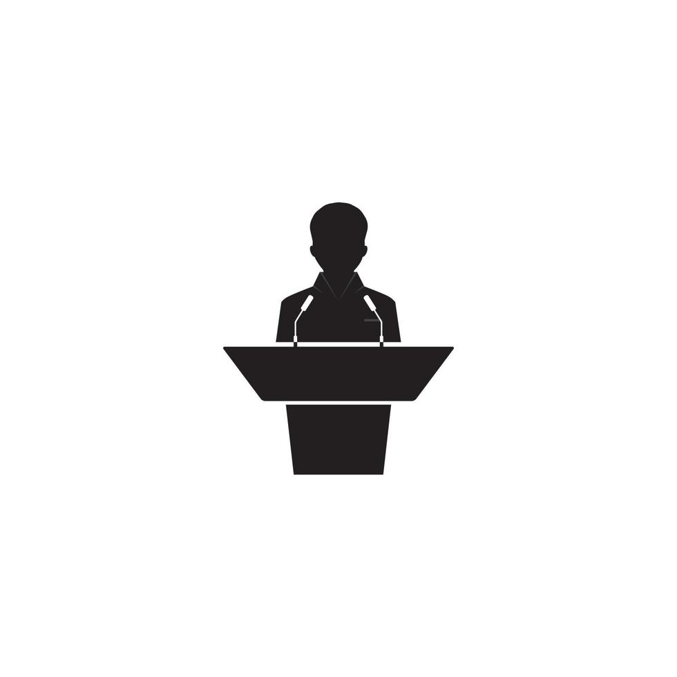 Public speaker icon vector illustration design template