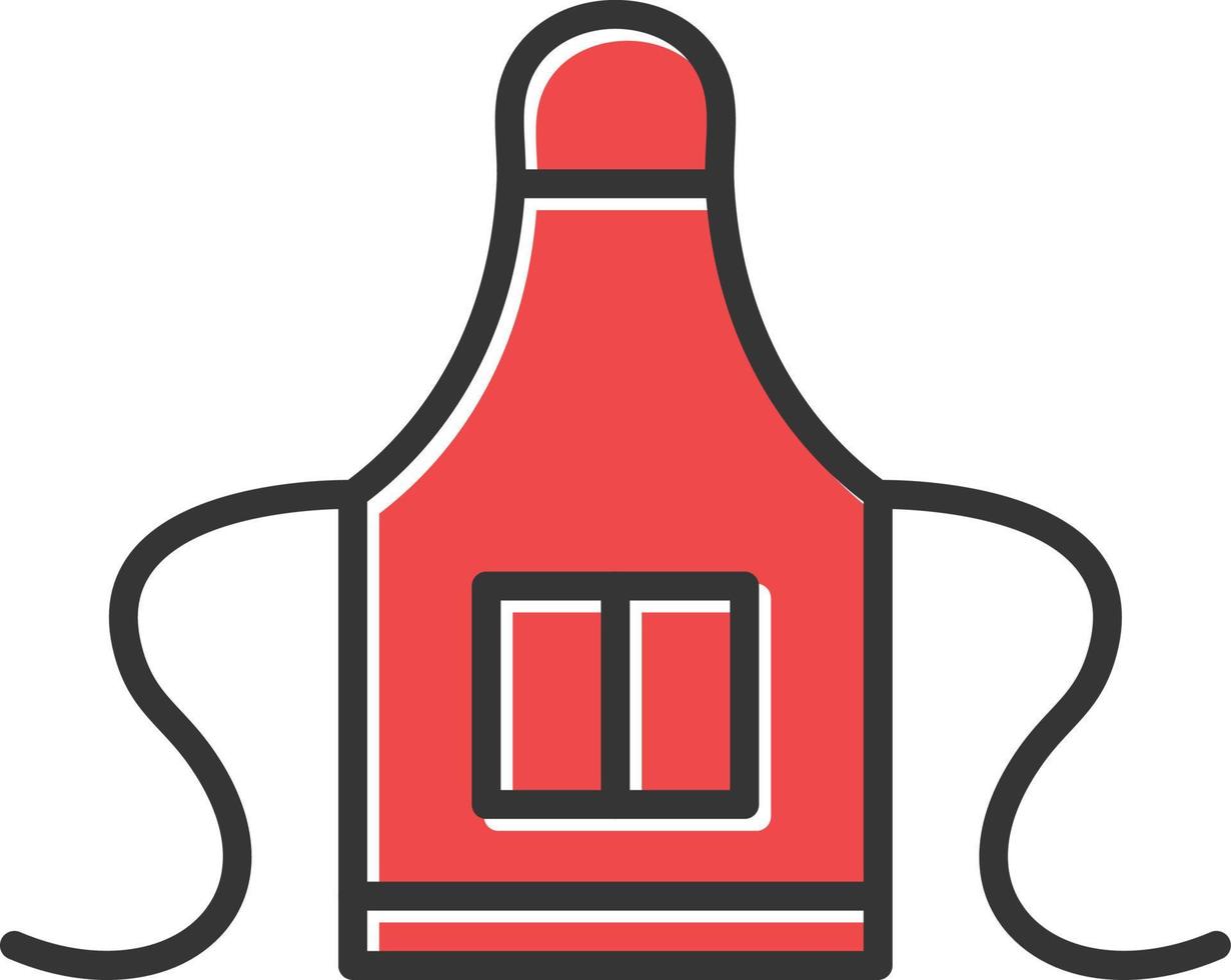 Apron Filled Retro vector