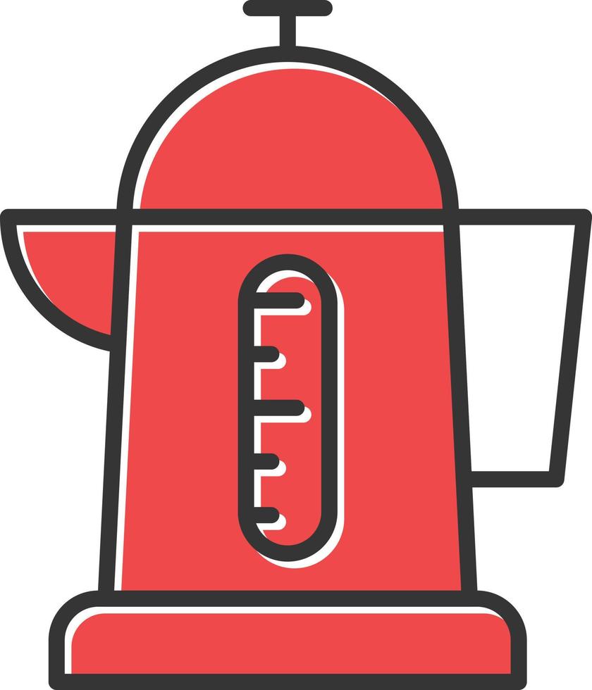 Kettle Filled Retro vector