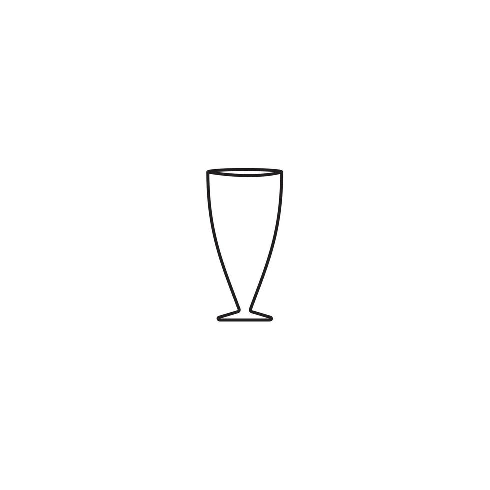 Water Glass Icon vector illustration design template