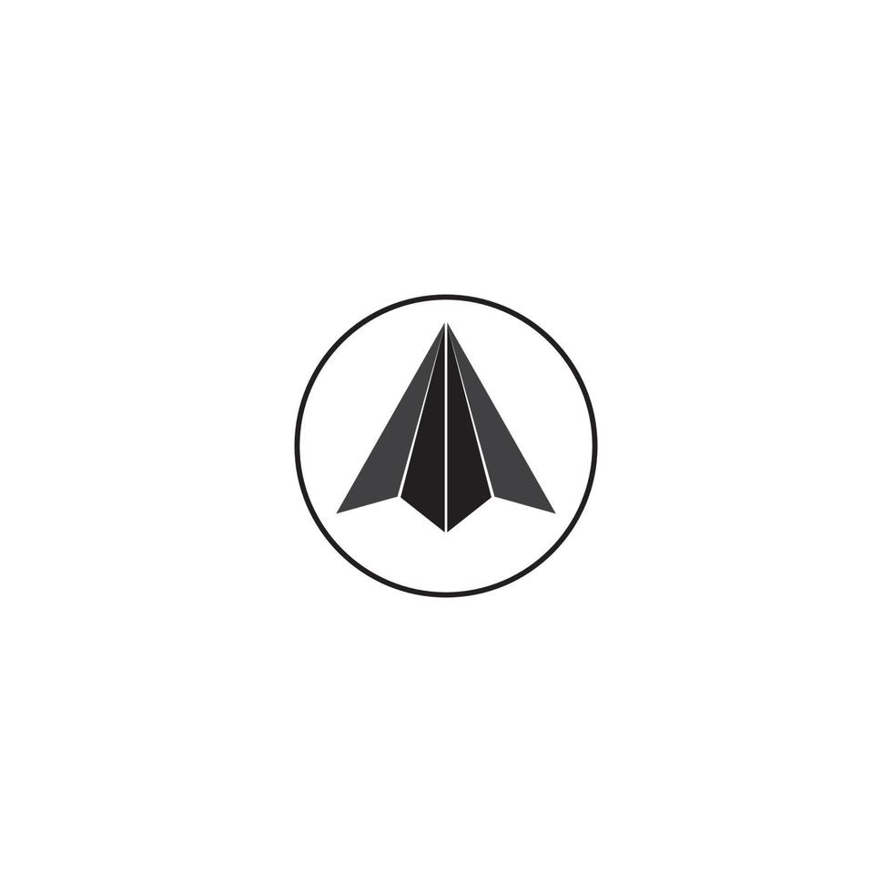 Paper plane icon vector illustration design template