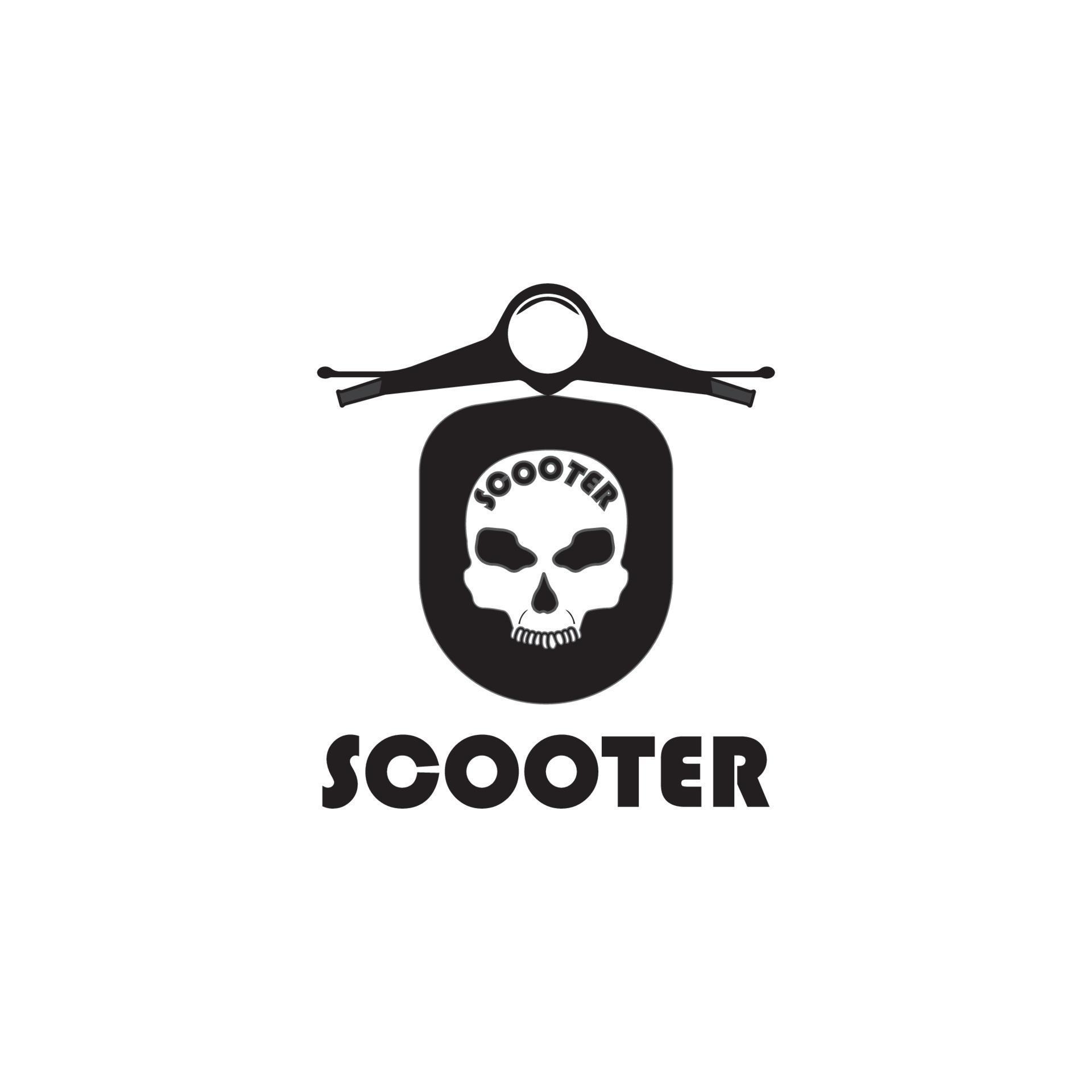 scooter logo vector illustration template design. 9673074 Vector Art at Vecteezy