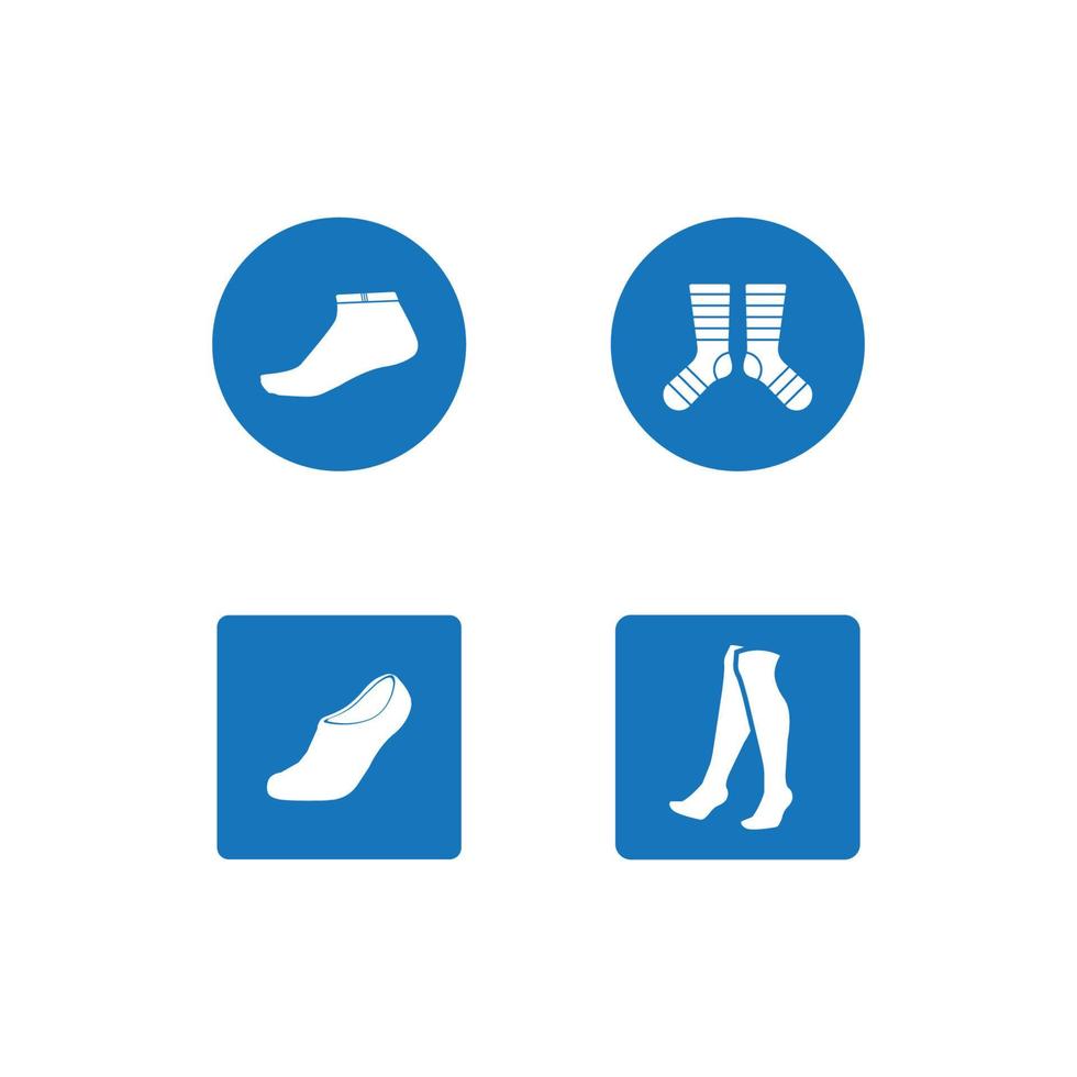 diseño de plantilla de ilustración de vector de icono de calcetines.