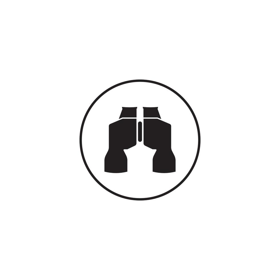 Binoculars icon vector illustration design template