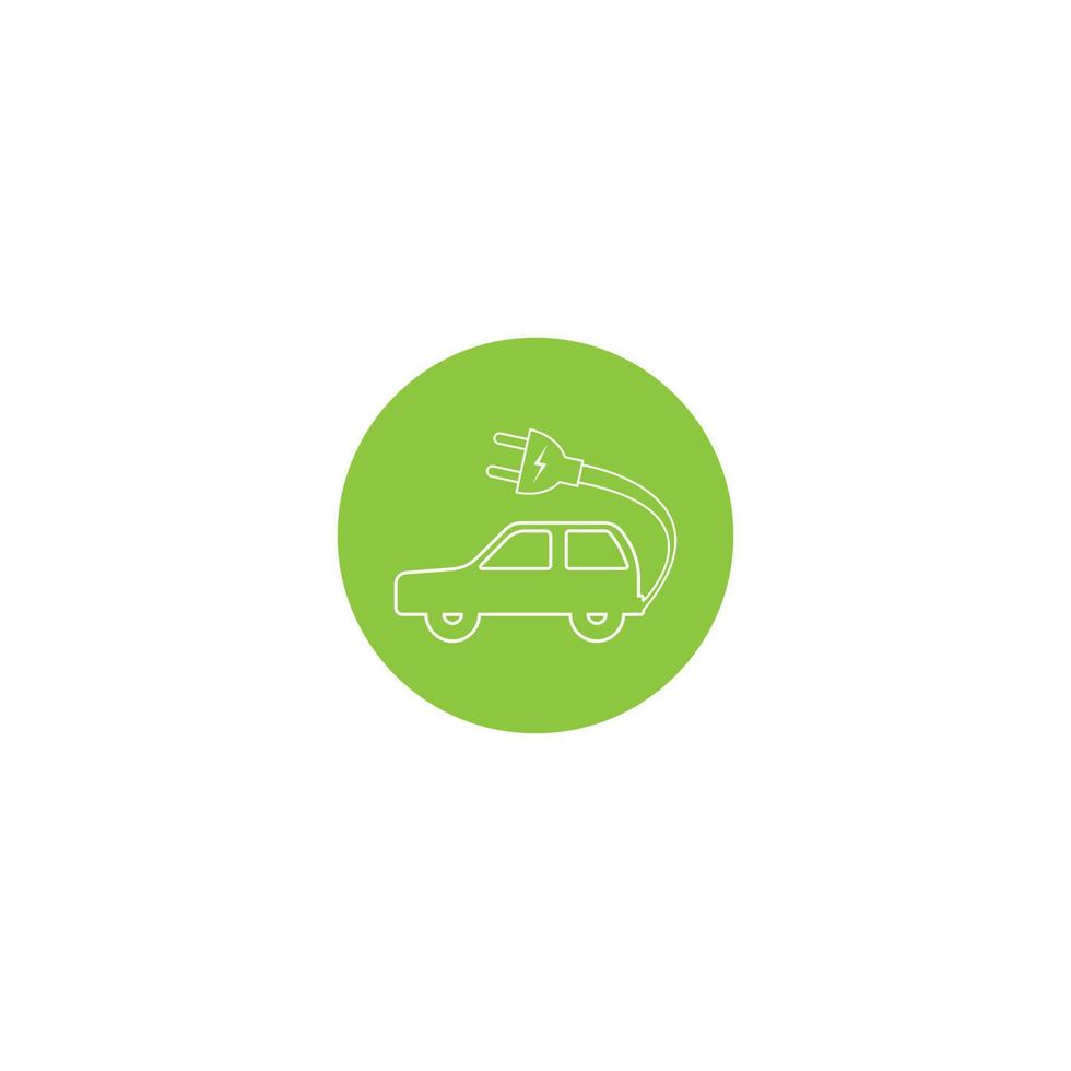 Electric car icon vector illustration template design.