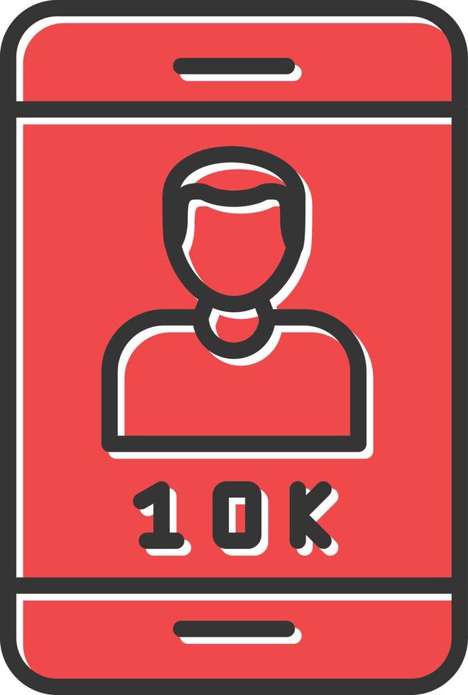 Followers Filled Retro vector