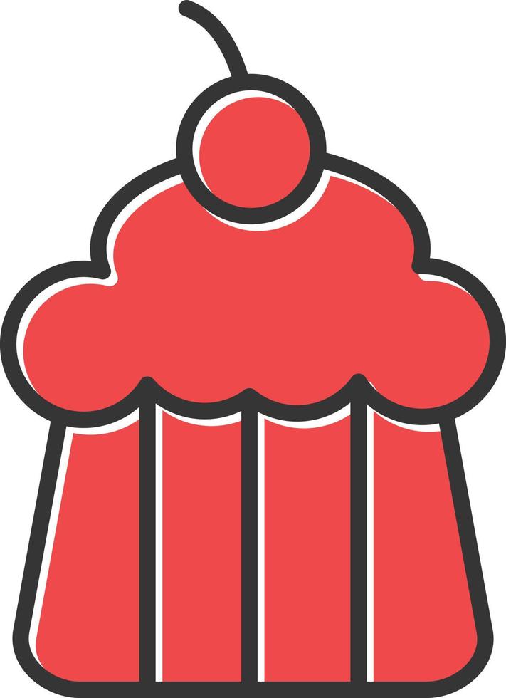 Cupcake Filled Icon vector