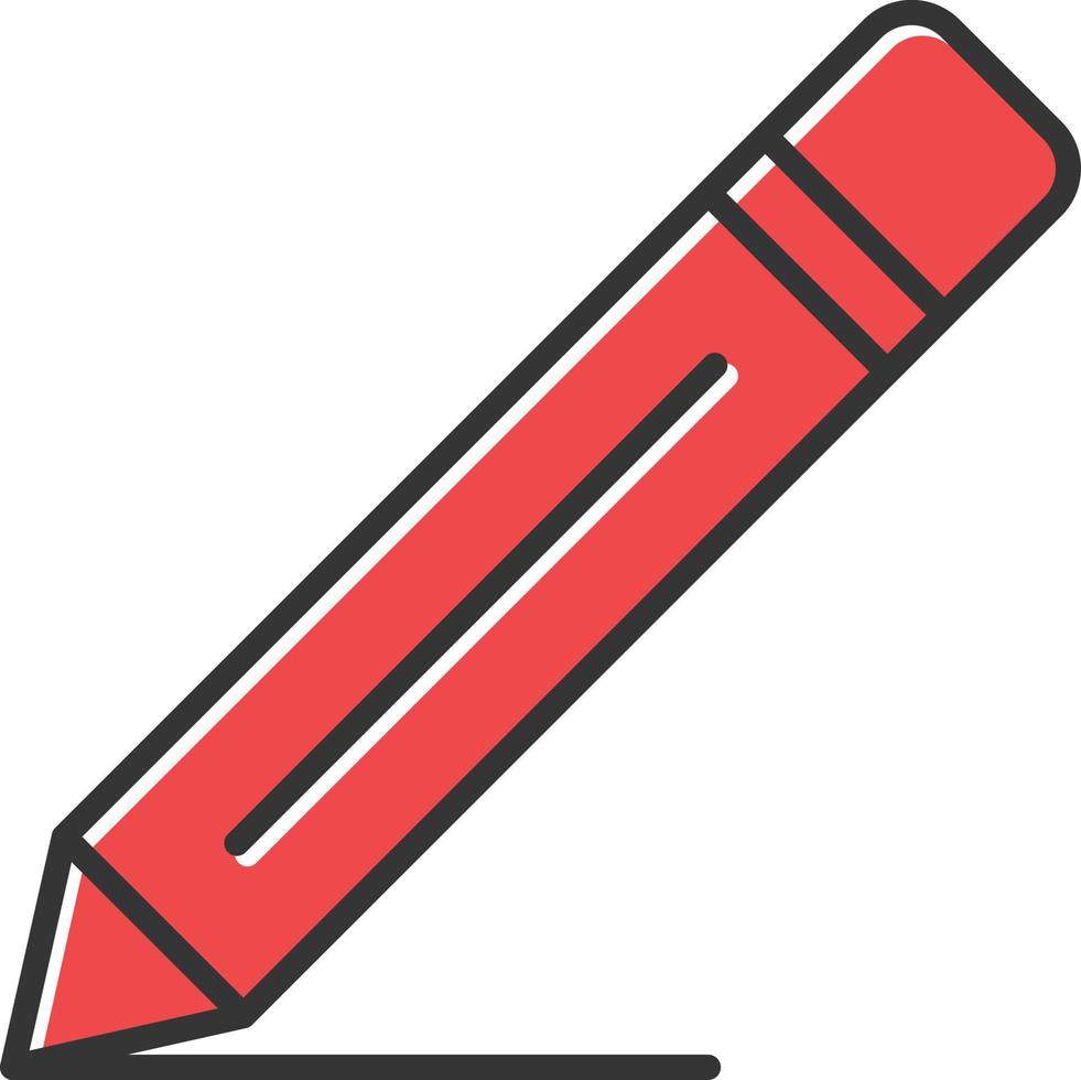Pencil Filled Retro vector