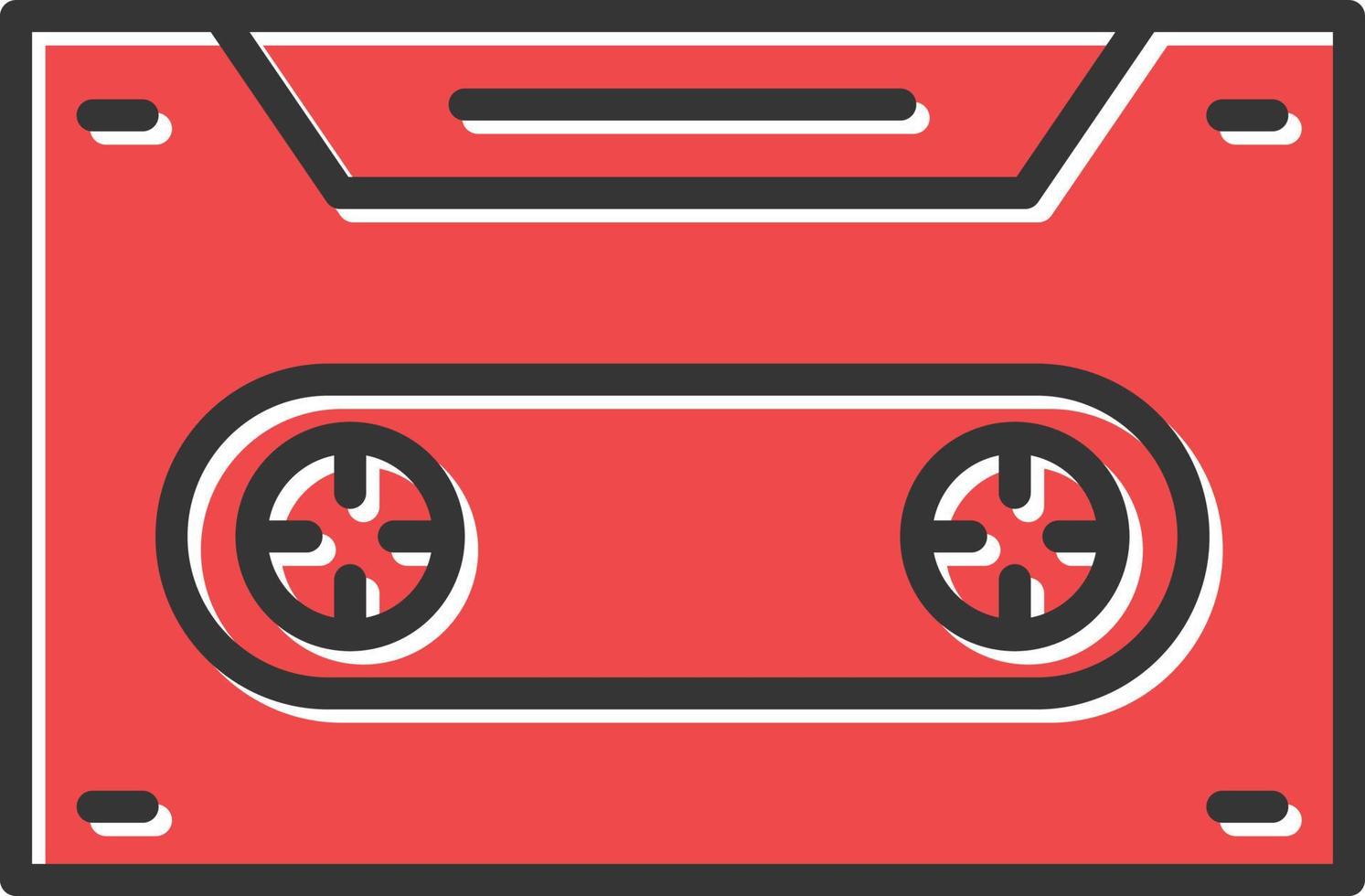 Cassette Filled Icon vector