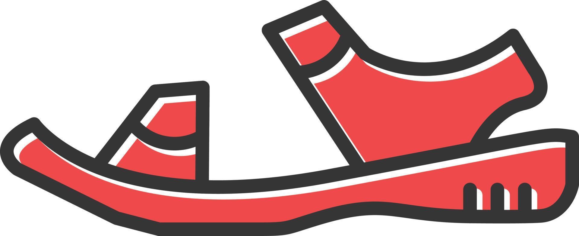 Sandal Filled Icon vector