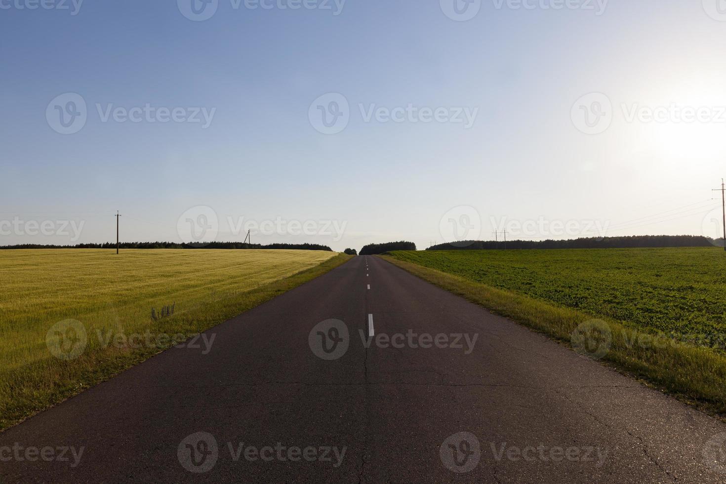 camino para el movimiento de varios vehículos foto