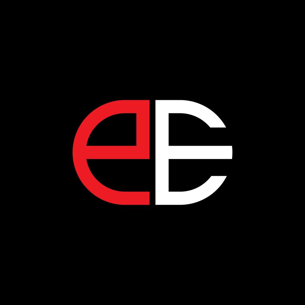PE letter logo creative design with vector graphic