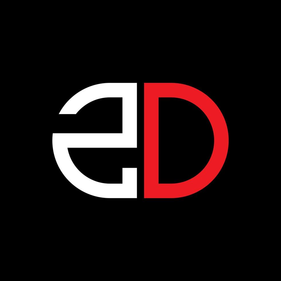 diseño creativo del logotipo de la letra zo con gráfico vectorial vector