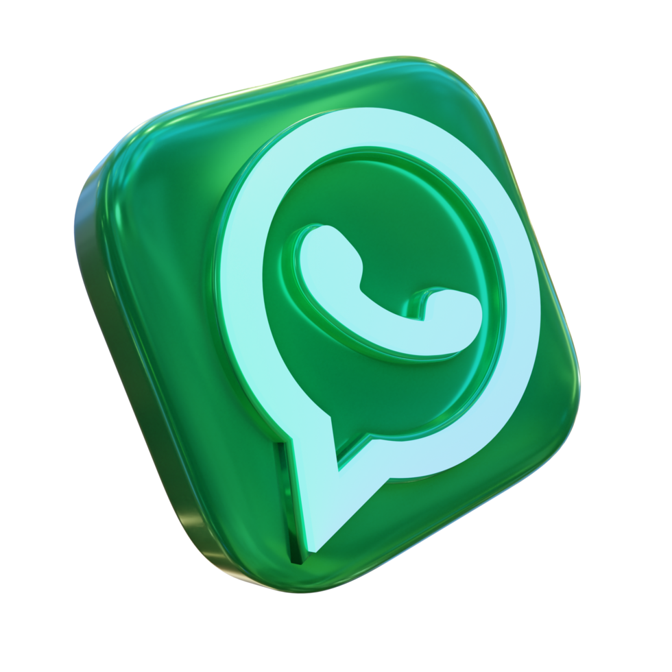 Glossy Whatsapp 3d Icon png