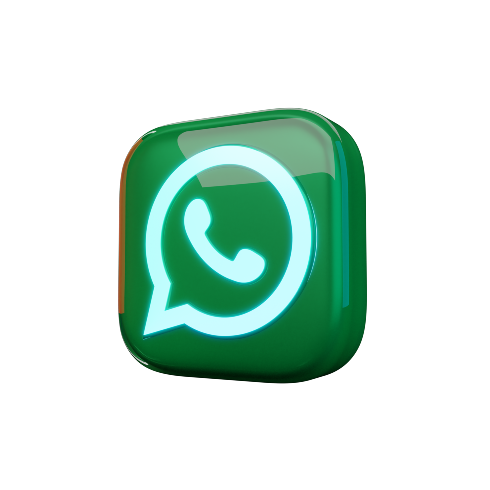 Glossy Whatsapp 3d Icon png