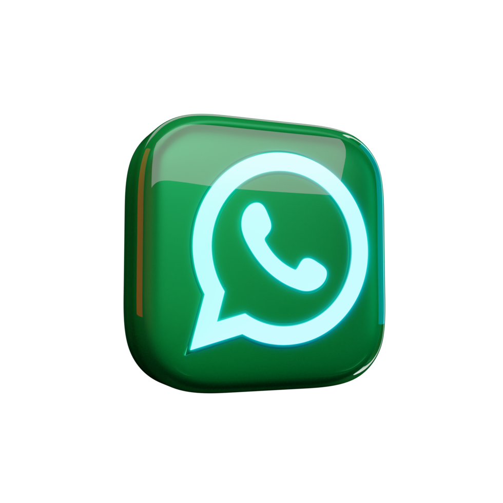 Glossy Whatsapp 3d Icon png