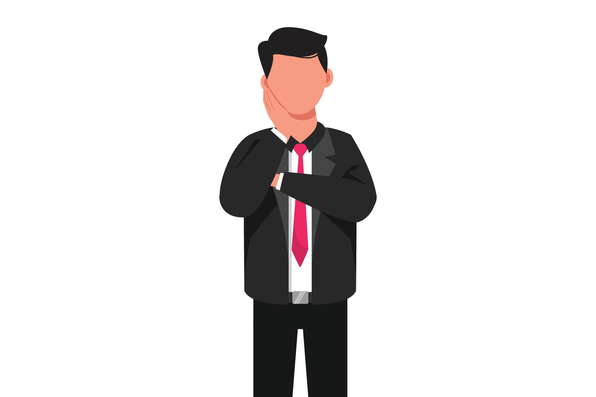 Business flat cartoon style drawing businessman feels toothache. Bad tooth, dental abscess. Man holding cheek with hand, suffering from tooth ache. Illness on teeth. Graphic design vector illustration 9674358 Vector Art at Business flat cartoon style drawing businessman feels toothache. Bad tooth, dental abscess. Man holding cheek with hand, suffering from tooth ache. Illness on teeth. Graphic design vector illustration 9674358 Vector Art at