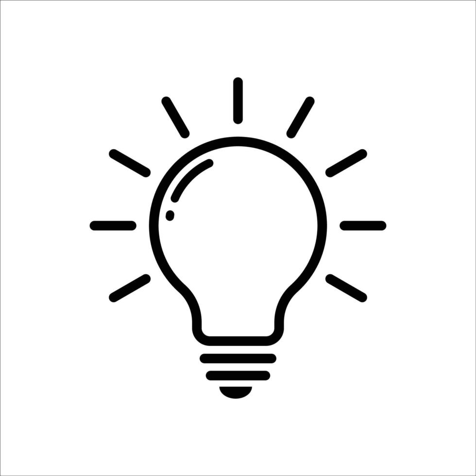 light bulb icon vector design template