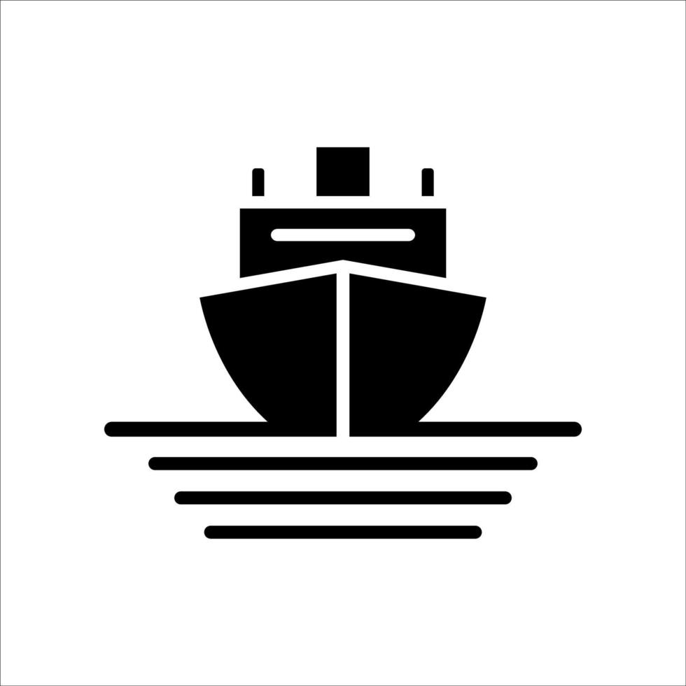 plantilla de diseño de vector de icono de barco