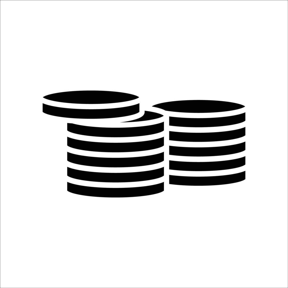 money - coin icon vector design template simple and clean