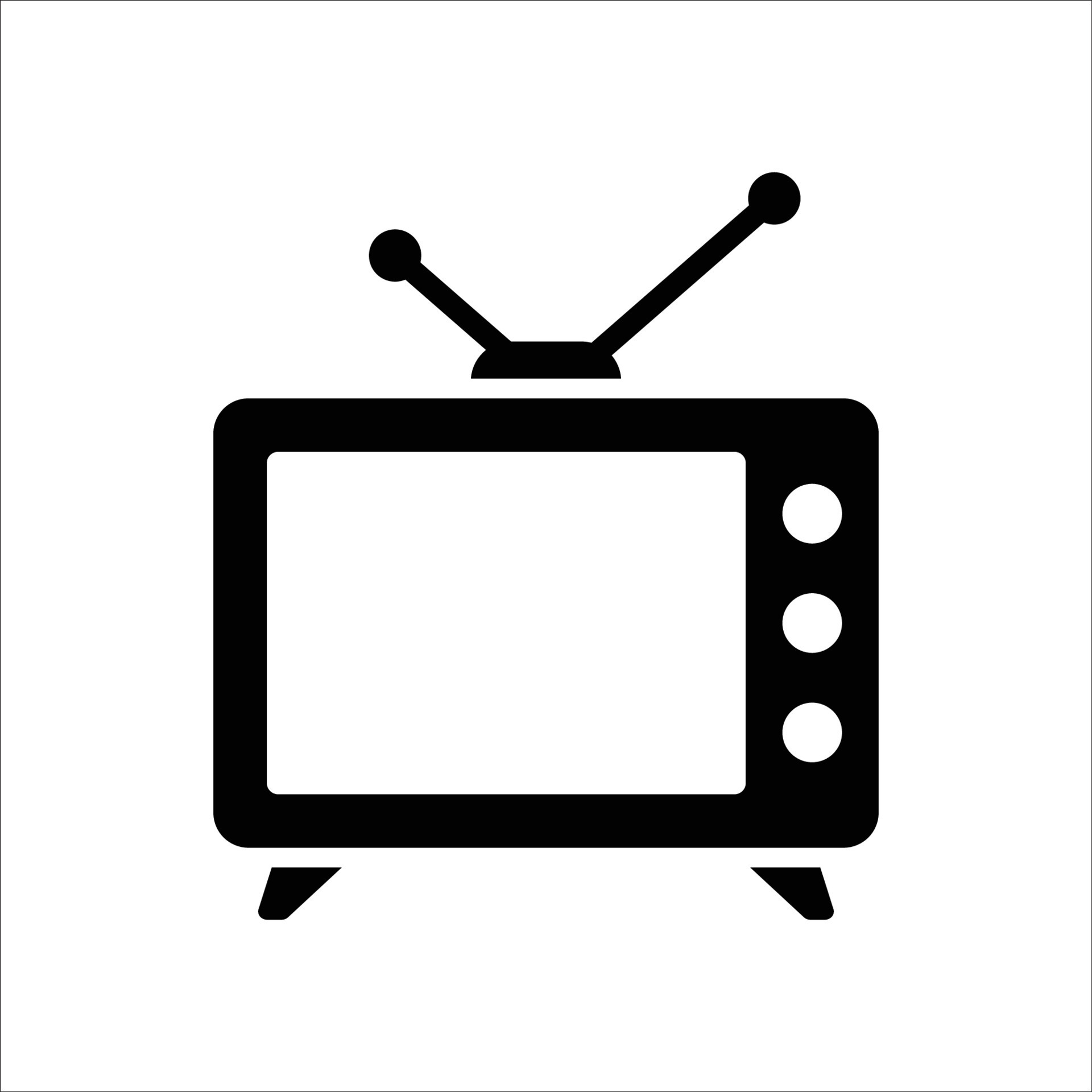 television icon vector design template simple and clean 9674980 Vector ...