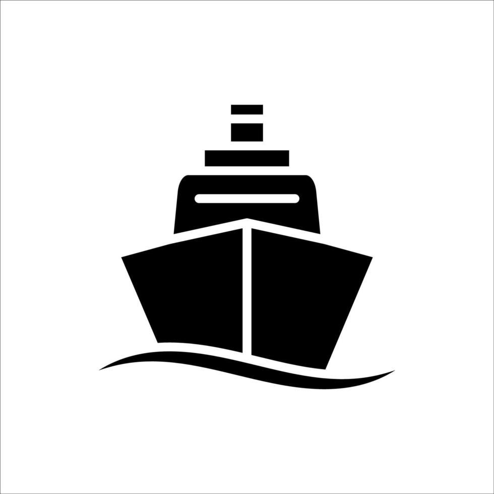 plantilla de diseño de vector de icono de barco