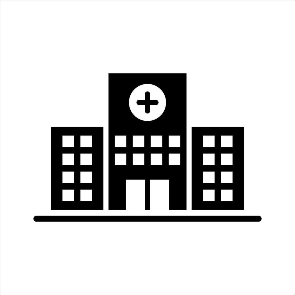 hospital building icon vector design template