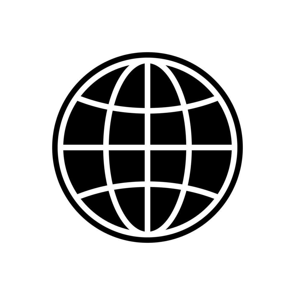 globe icon vector design template simple and clean