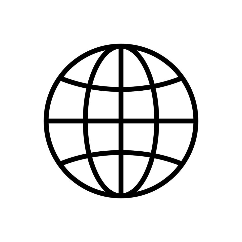 globe icon vector design template simple and clean