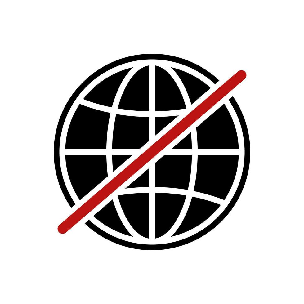 globe icon vector design template simple and clean