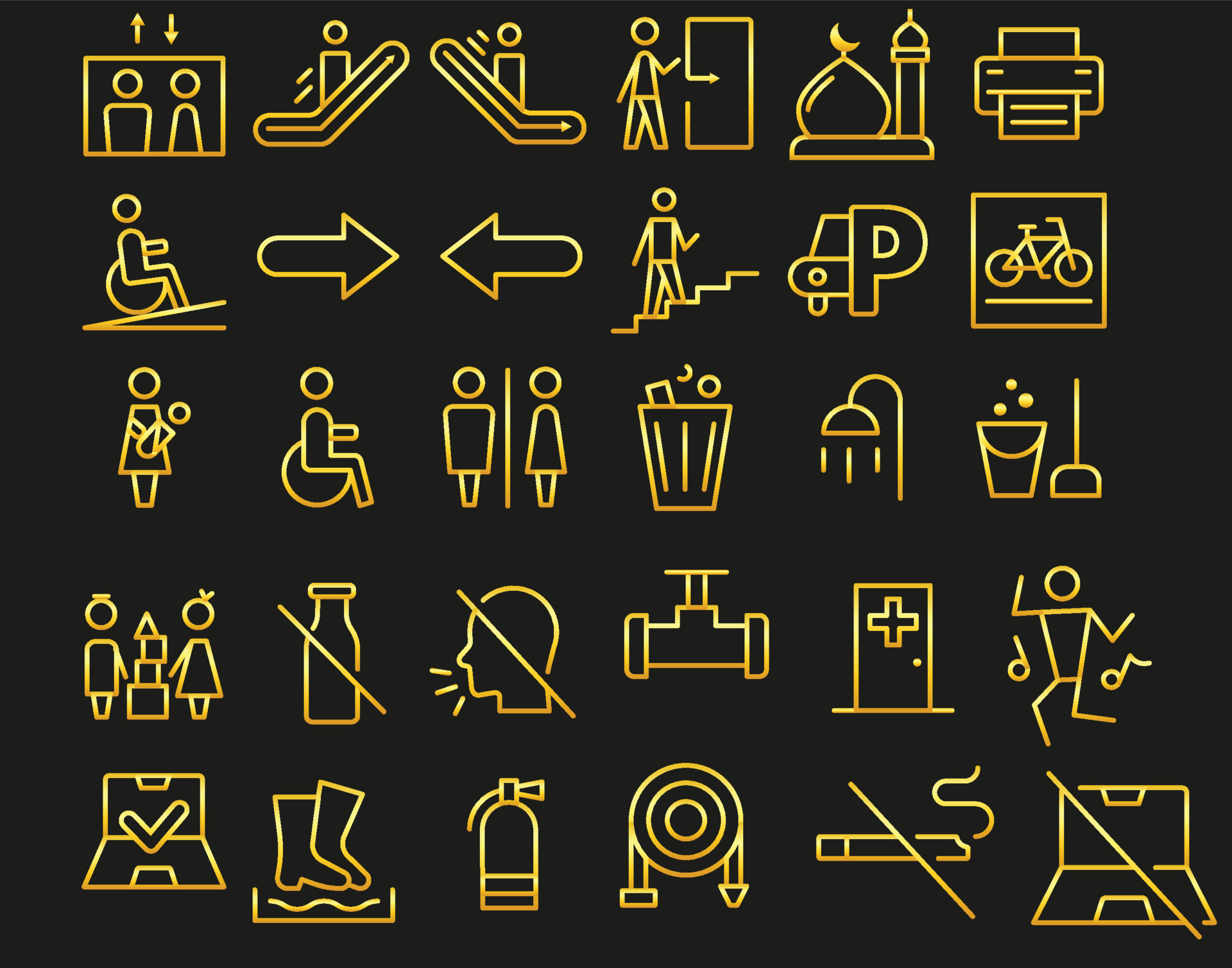 Wayfinding Icons Vector Art, Icons, and Graphics for Free Download