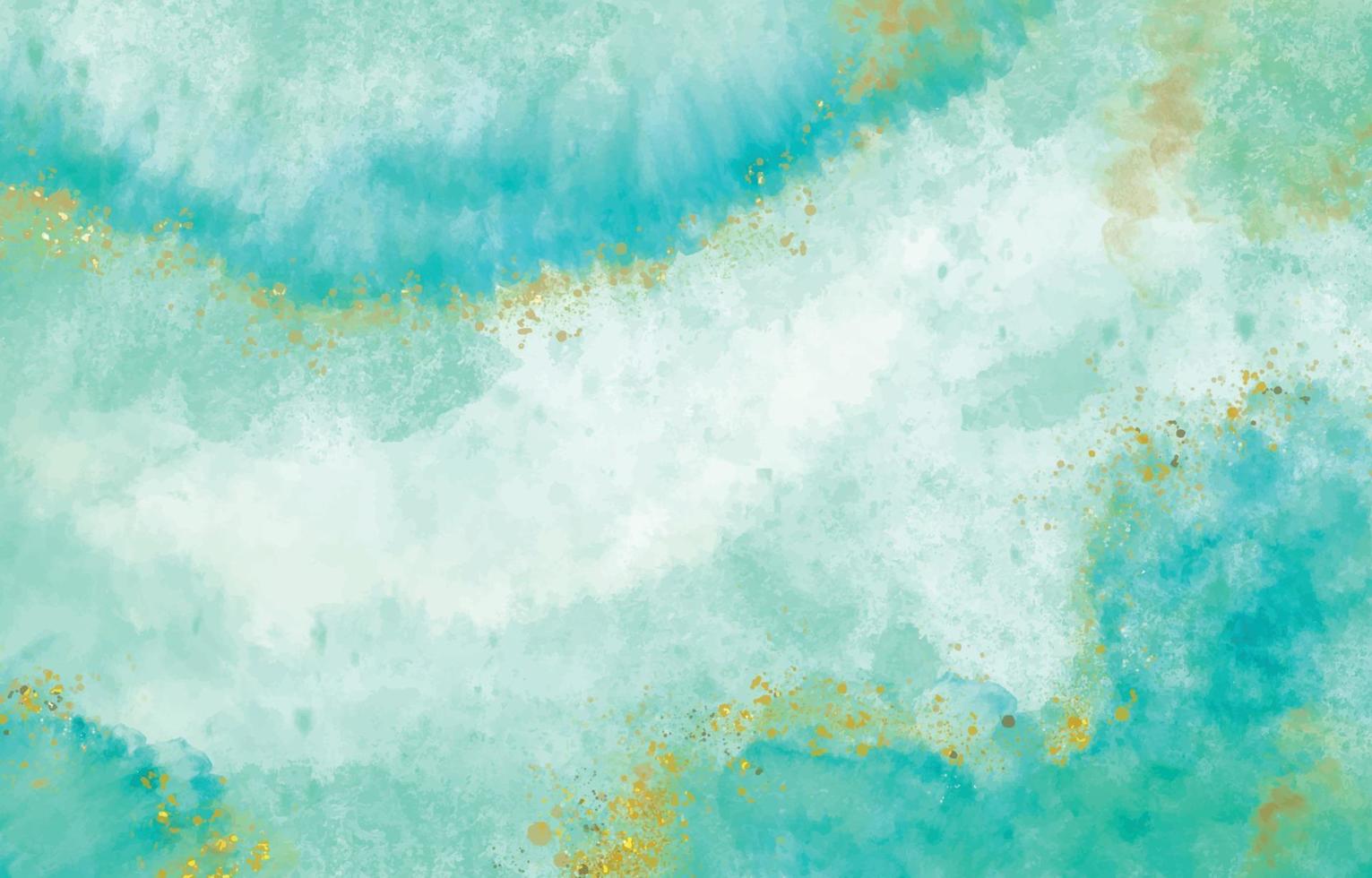 Watercolor Marble Mint Green Background vector
