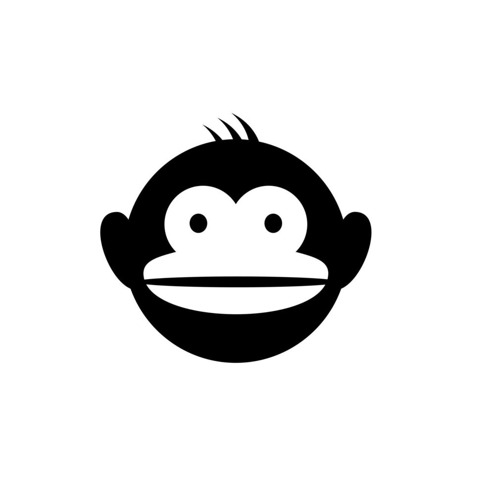 monkey head design inspiration vector