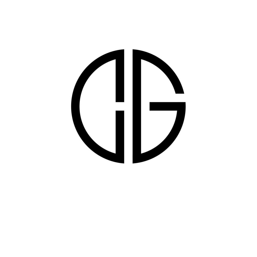 initials CG logo designs vector