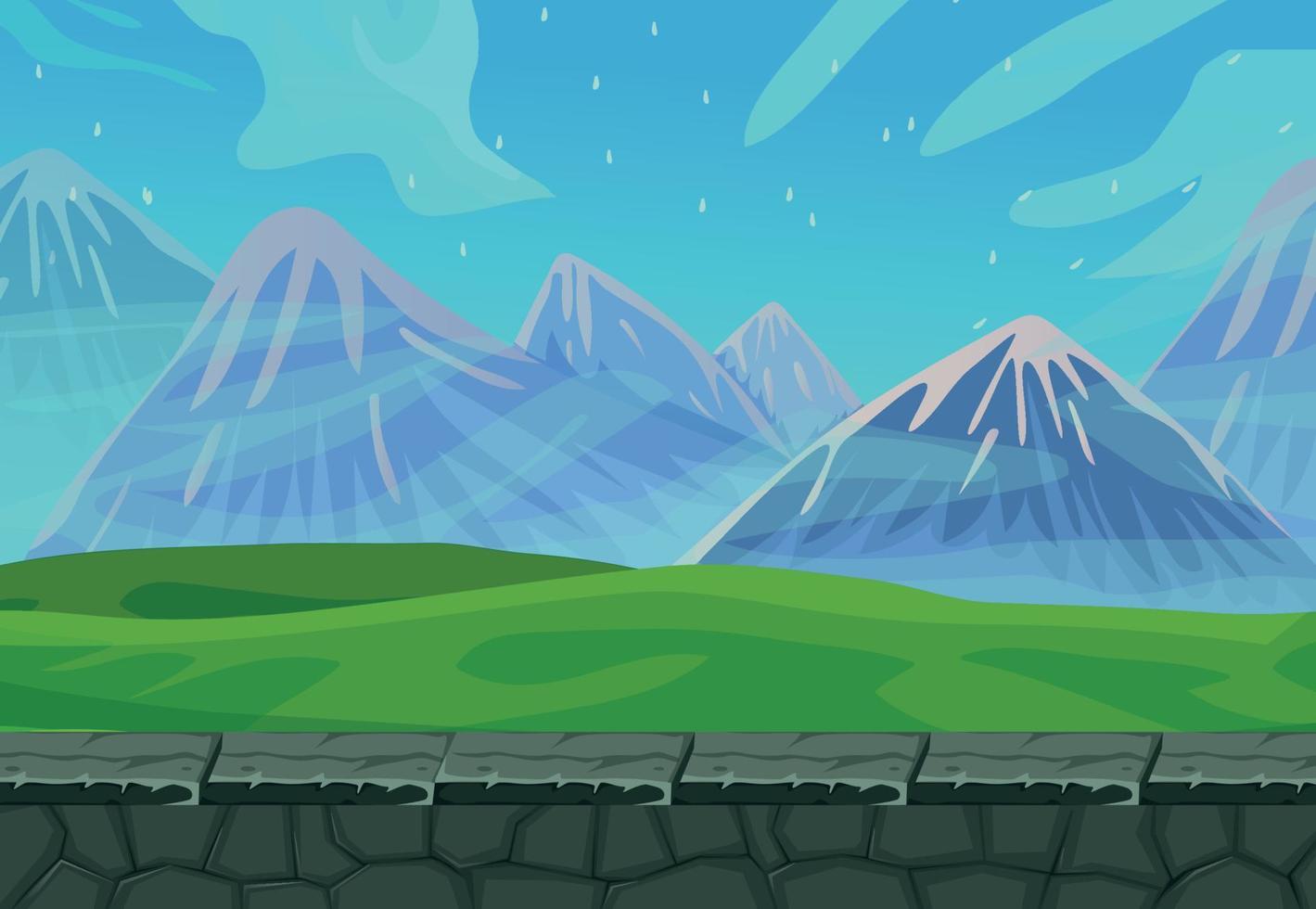 game background cartoon vector , game design nature asset