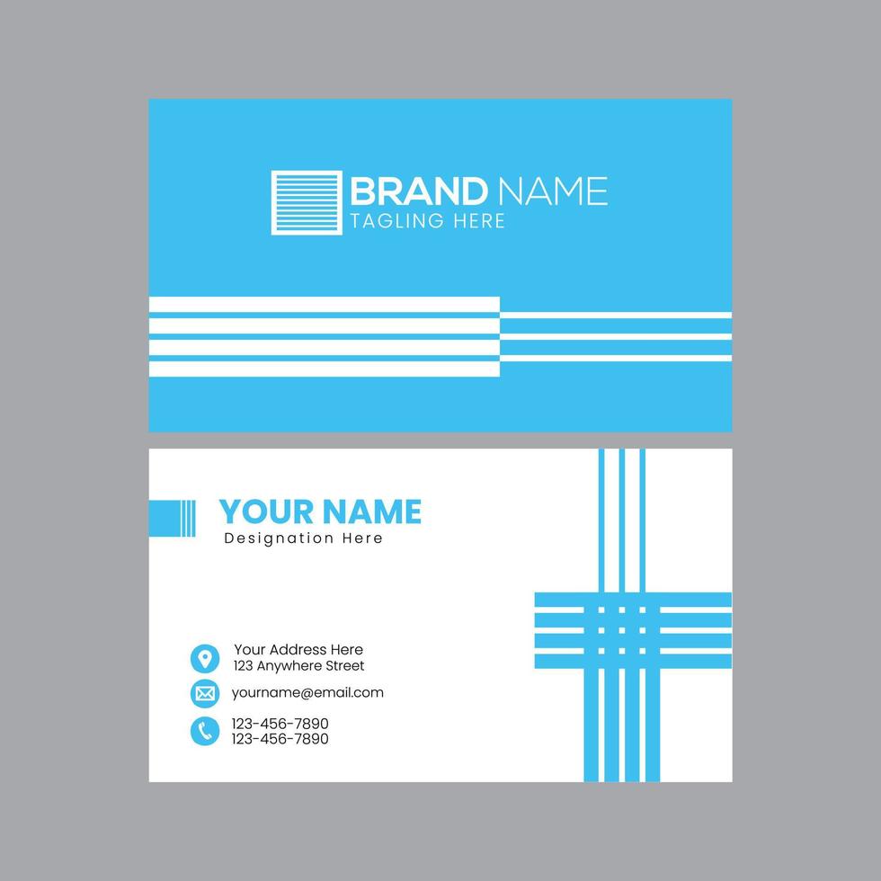 Corporate Business Card Template. Minimal Business Card Template. Violet-Purple Color Visiting Card Template vector