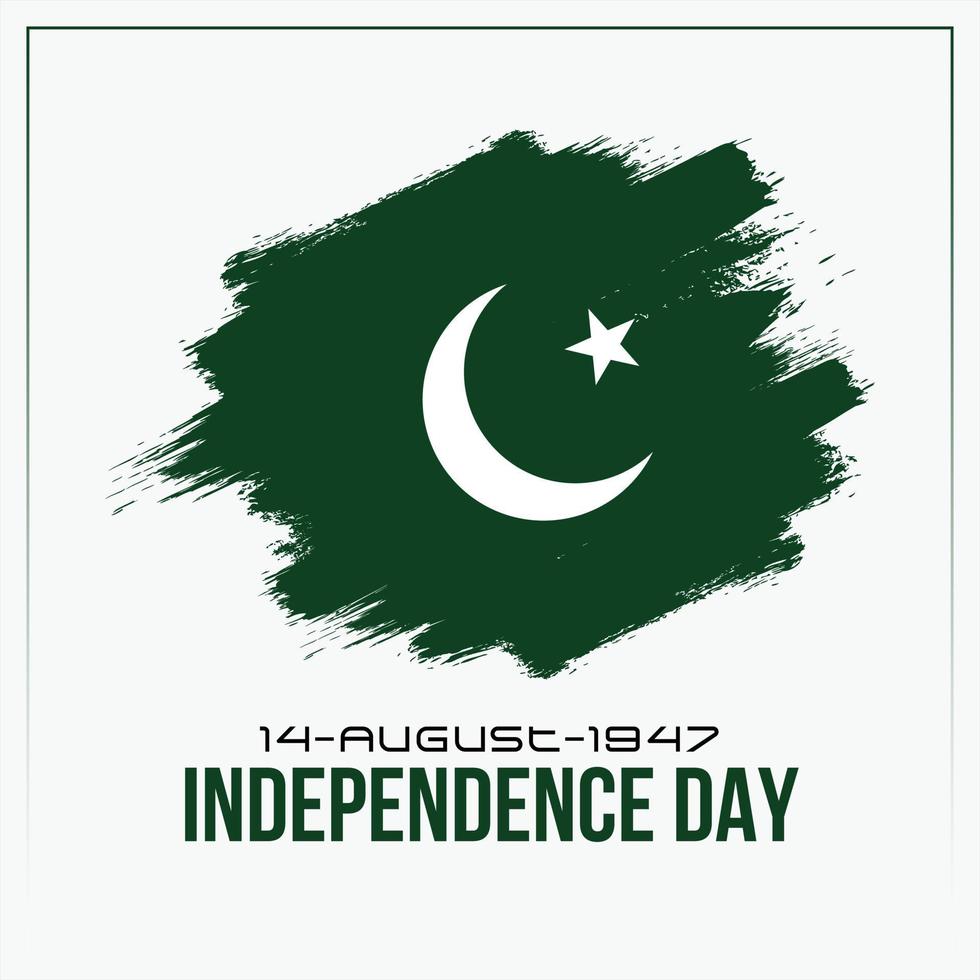 celebración del día de la independencia de pakistán. 14 de agosto día de la independencia. 14 de agosto celebración del día de pakistán. 14 de agosto celebración nacional paquistaní. ilustración vectorial vector