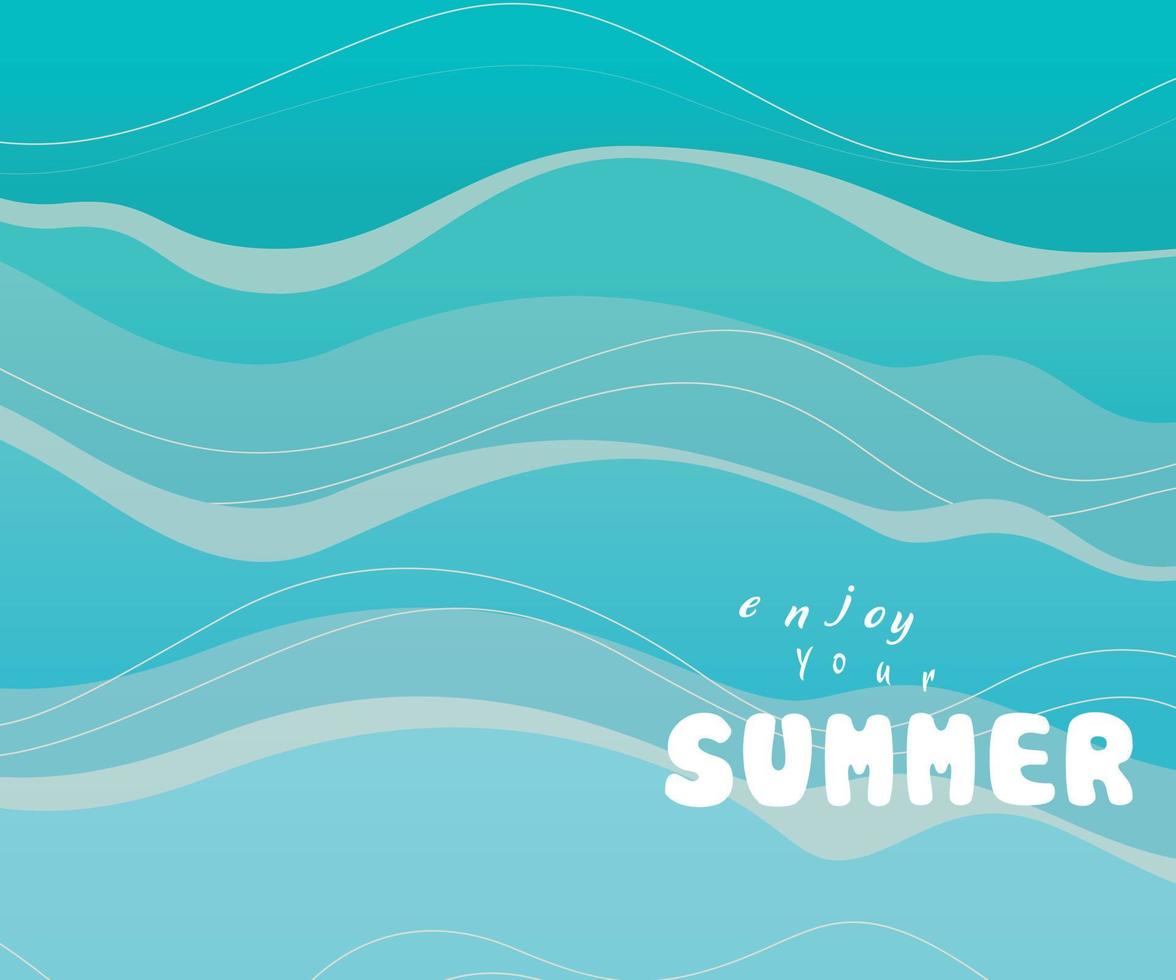 Liquid Style Colorful  Abstract Background with Elements Vector. Enjoy your summer vector