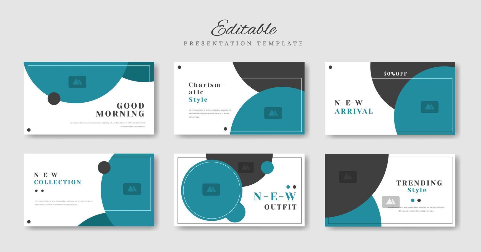 Business presentation template design. Minimalis, modern and keynote vector illustration