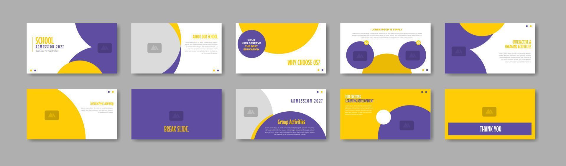 Business presentation template design. Minimalis, modern and keynote vector illustration